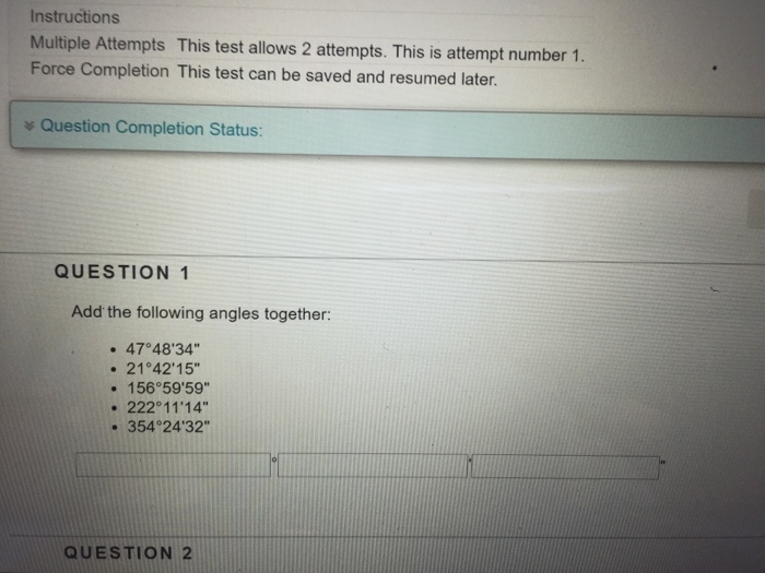 Solved Instructions Multiple Attempts This test allows 2 | Chegg.com