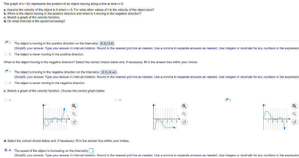 Part D The speed of the objects is increasing on the | Chegg.com