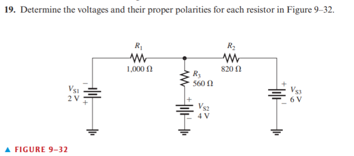 Solved Determine the voltages and their proper polarities | Chegg.com