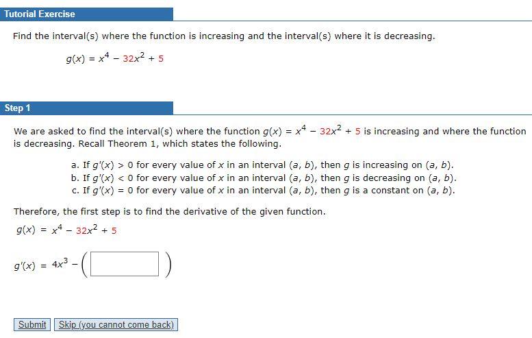 Solved Tutorial Exercise Find the interval(s) where the | Chegg.com