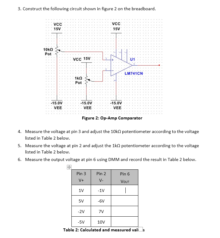 Solved 3. Construct the following circuit shown in figure 2 | Chegg.com