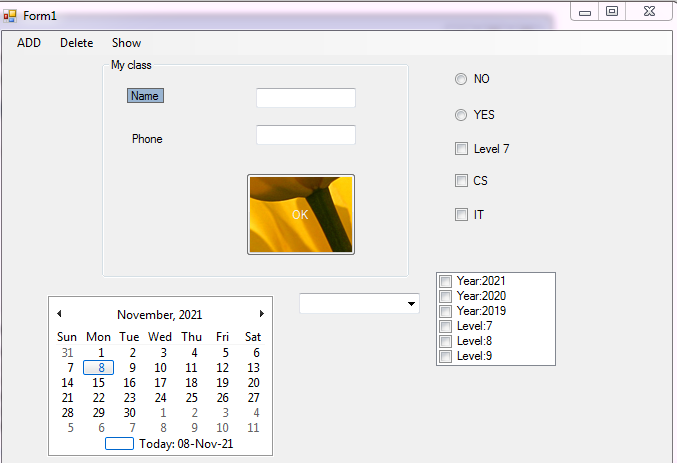 Solved I want code C# Visual Studio Design the below-shown | Chegg.com