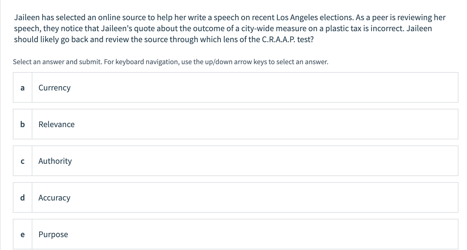 Solved Jaileen has selected an online source to help her