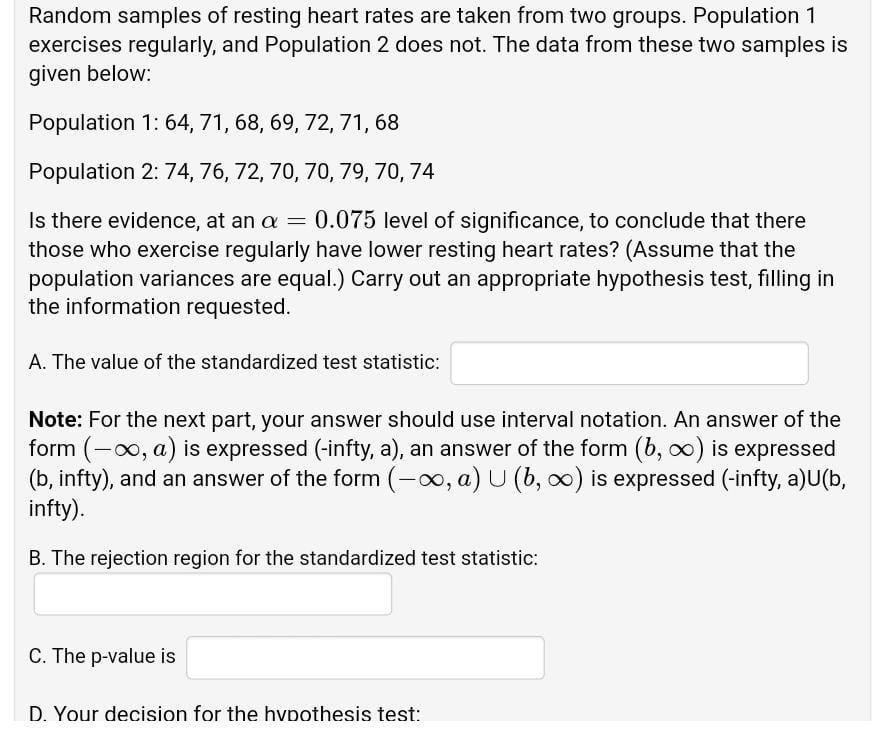 Solved (1 point) A random sample of n = 5 observations from | Chegg.com