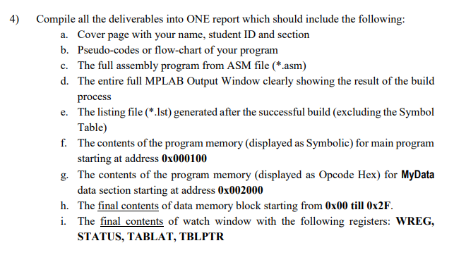 Solved Instructions: Write ONE complete assembly program to | Chegg.com