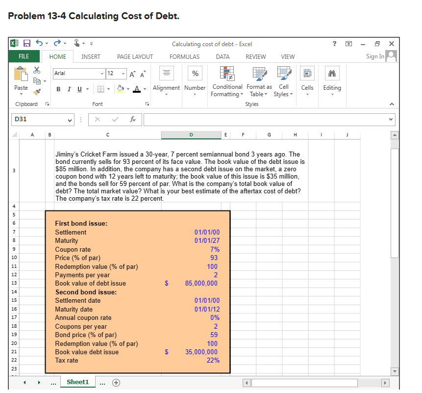 Solved Answer all empty cells in formulas, no hard coding. | Chegg.com