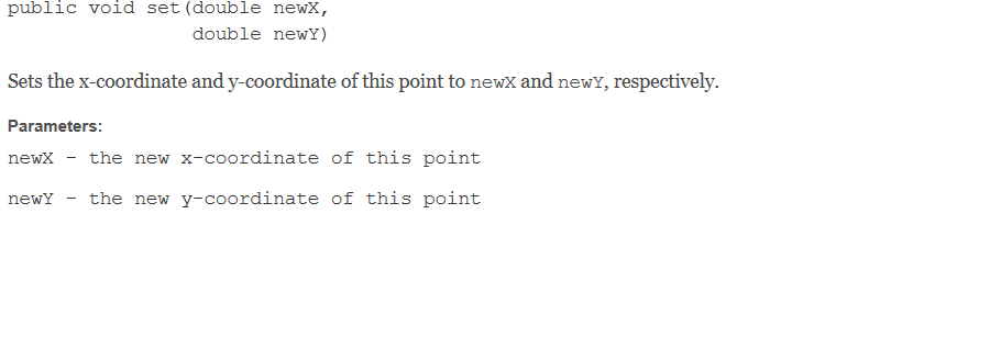 Solved public class Point2 extends java.lang.Object public | Chegg.com