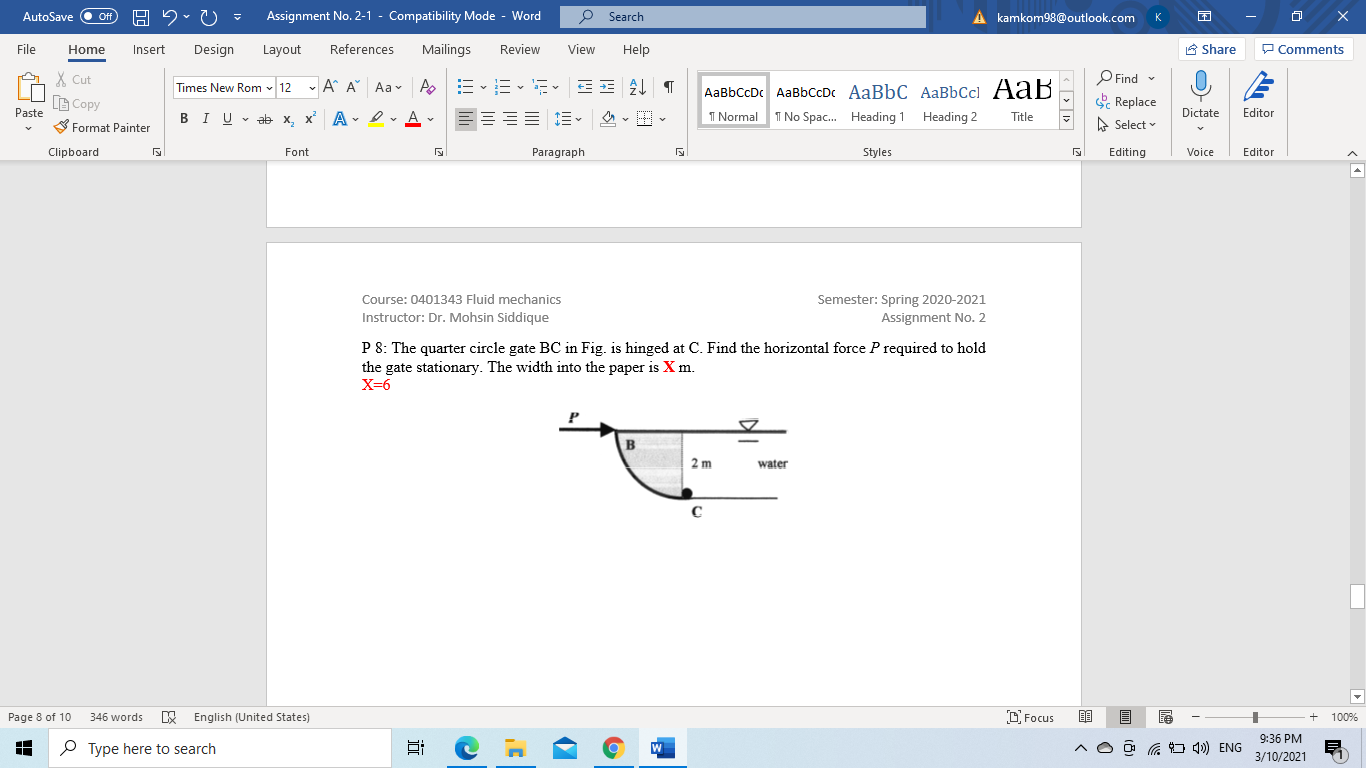 Solved AutoSave Off Assignment No. 2-1 - Compatibility Mode | Chegg.com