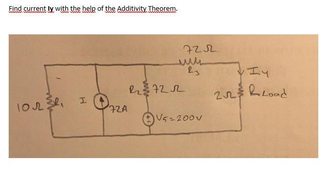 Solved Find current ly with the help of the Additivity | Chegg.com