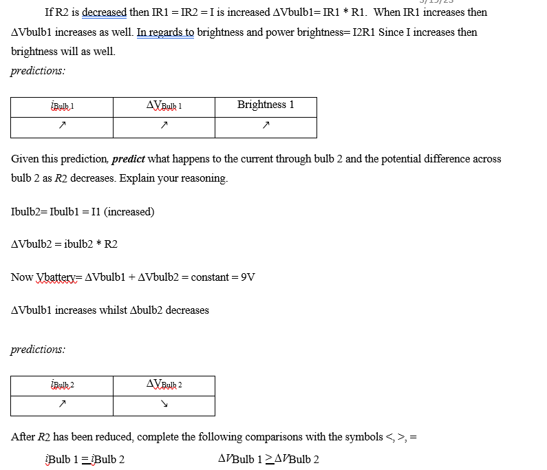 Solved B. Set up the circuit containing two bulbs in series | Chegg.com