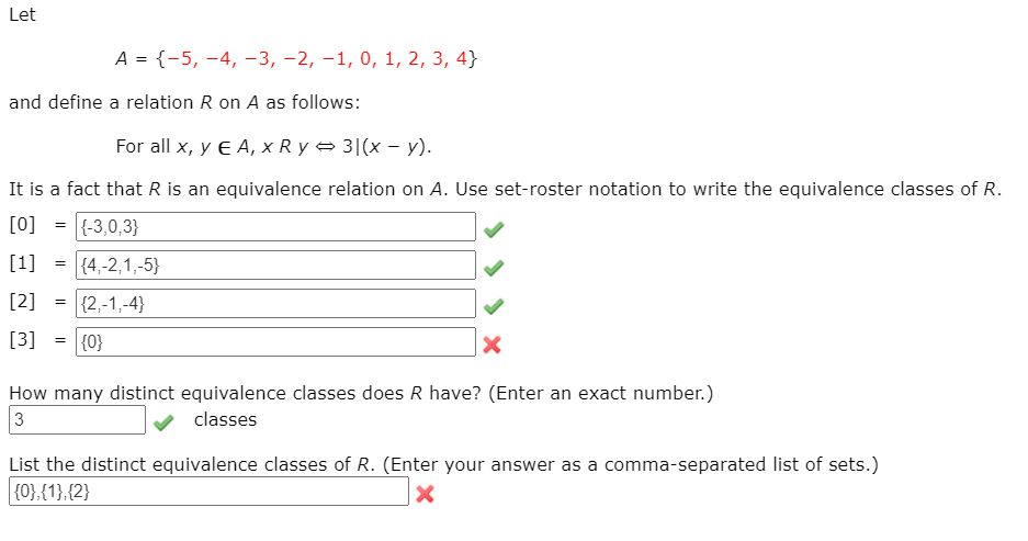 Solved Let A = {-5, -4, -3, -2, -1, 0, 1, 2, 3, 4} and | Chegg.com