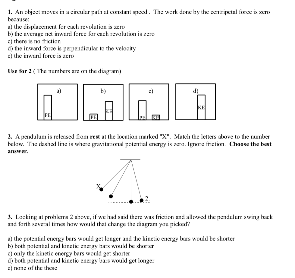 Solved 1. An object moves in a circular path at constant | Chegg.com