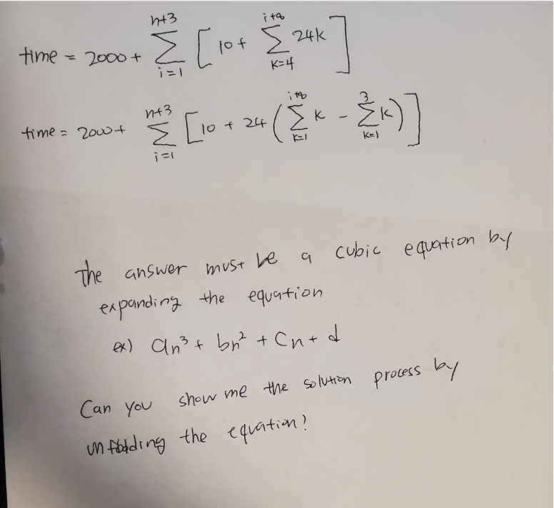 Solved Can you show me the solution process by unfolding the | Chegg.com