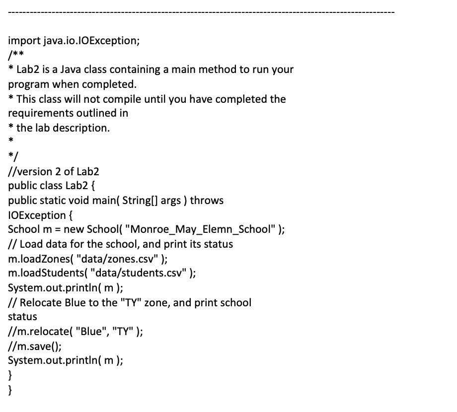 Help in my java homework Task: Make your Lab1 Better! | Chegg.com
