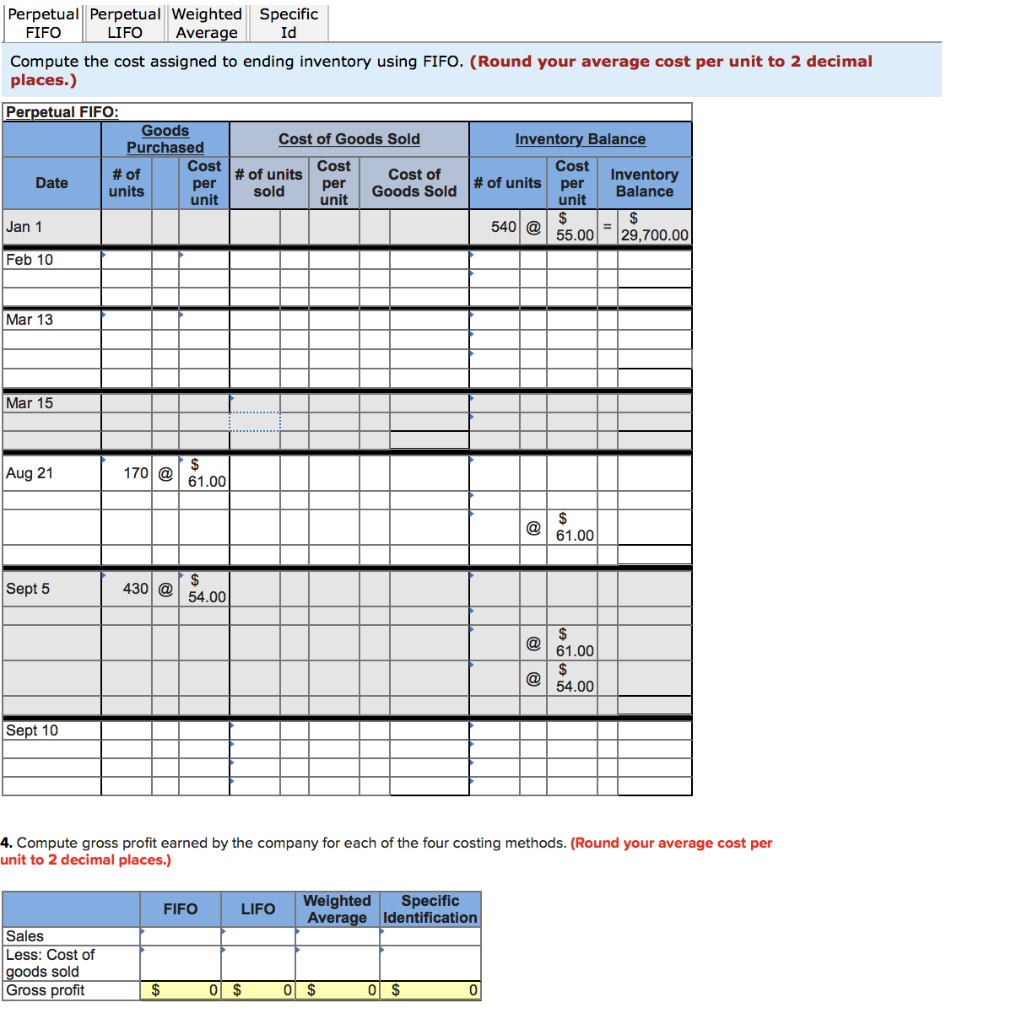 Solved Perpetual Perpetual Weighted Specific FIFO LIFO | Chegg.com