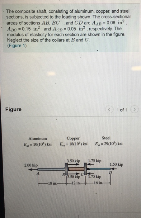 Solved 1. Determine The Normal Stress In Section AB | Chegg.com