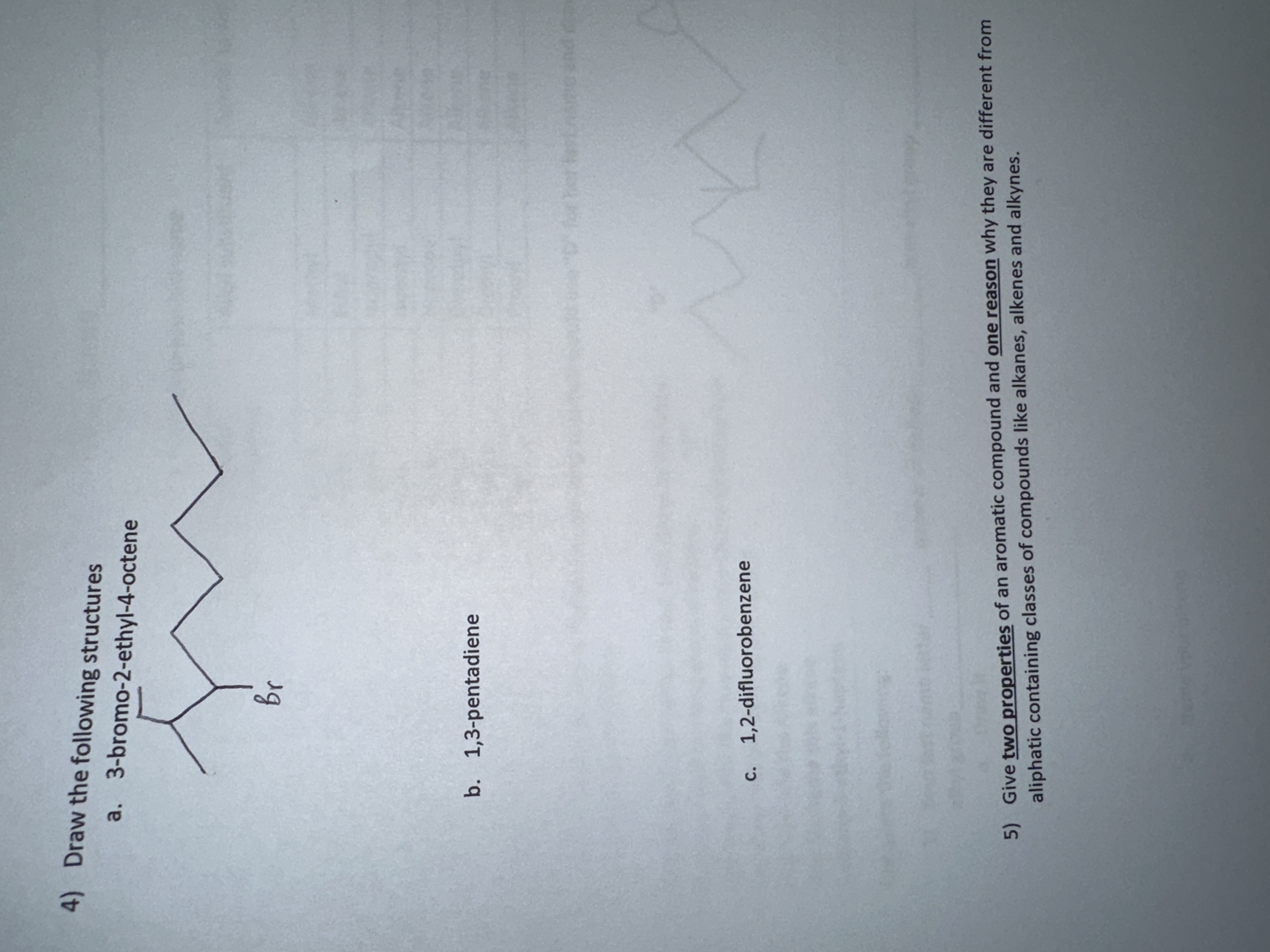 Solved 4) Draw The Following Structures A. | Chegg.com