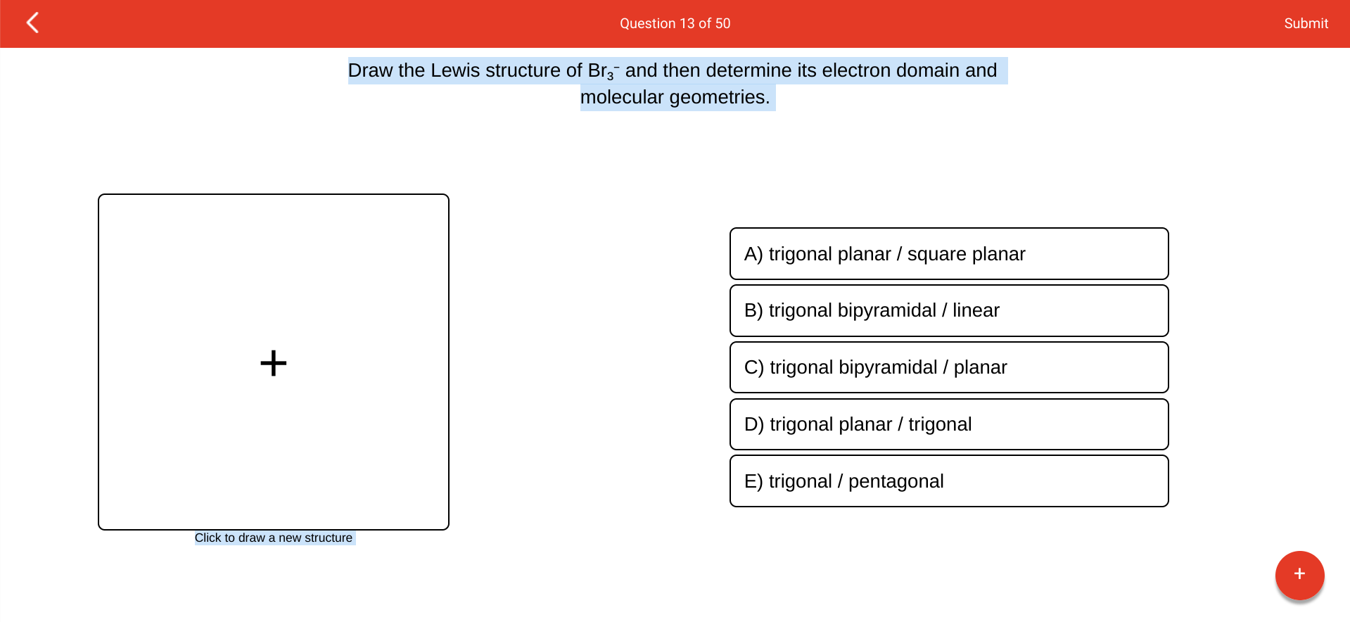 Solved Draw the Lewis Structure of Br_3 and determine