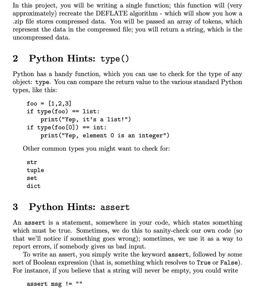 Solved In this project, you will be writing a single | Chegg.com