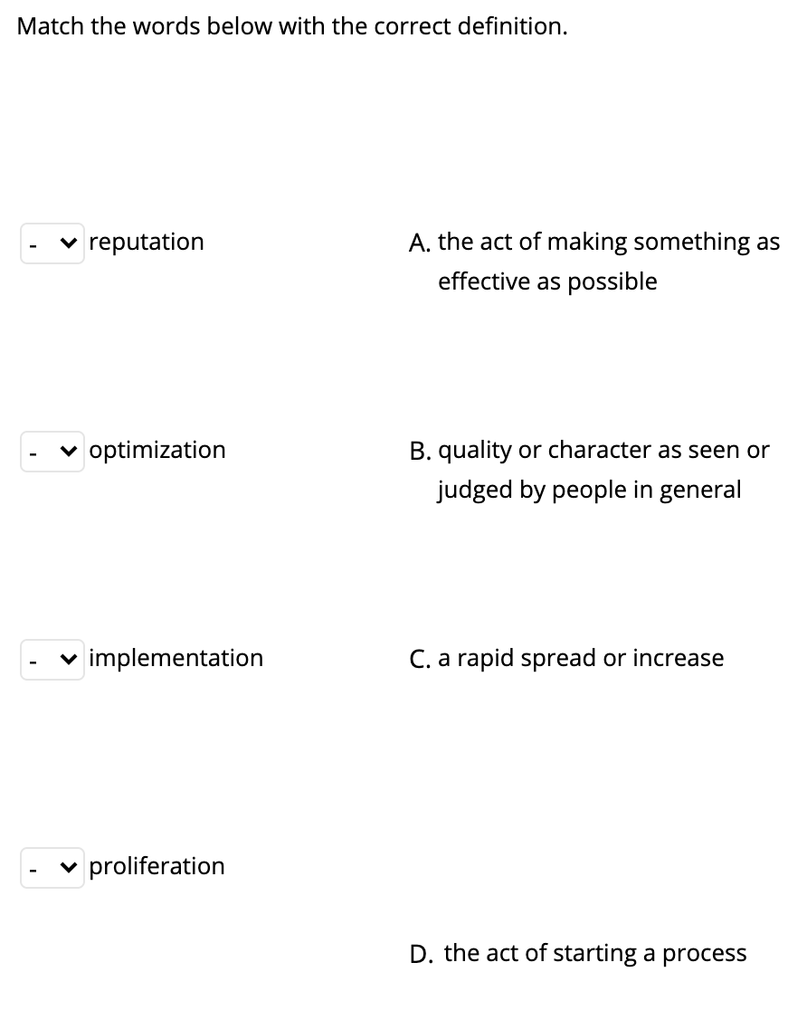 Match the words starting with b