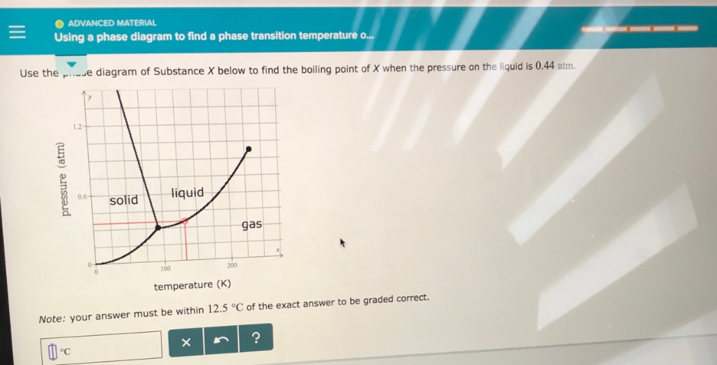 Solved ADVANCED MATERIAL Using a phase diagram to find a | Chegg.com