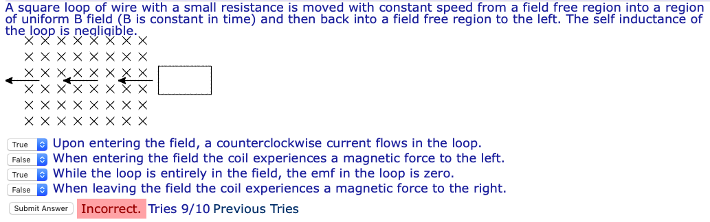 Solved X A Square Loop Of Wire With A Small Resistance Is | Chegg.com