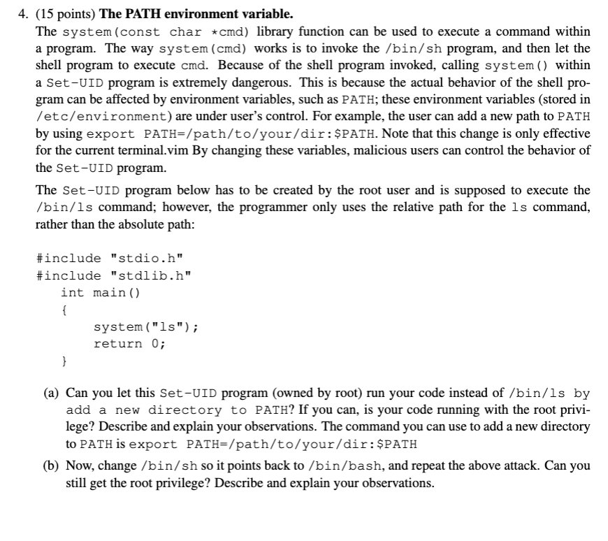 Solved We Are Learning About Enviromental Attacks Im Working Chegg Com