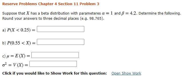 Solved Reserve Problems Chapter 4 Section 11 Problem 3 Su Chegg Com