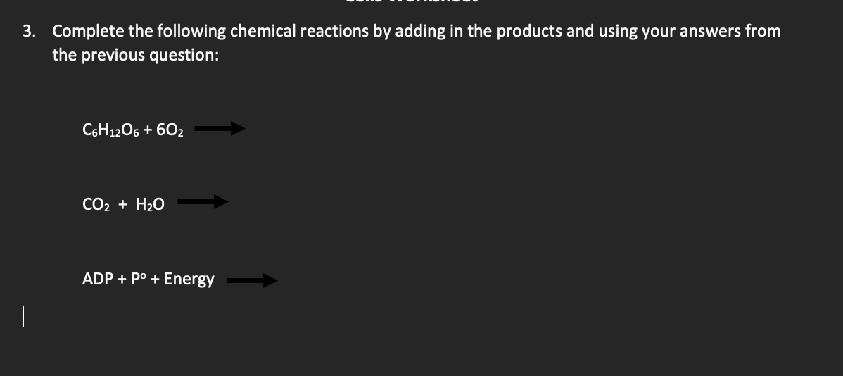 Solved 3. Complete The Following Chemical Reactions By | Chegg.com