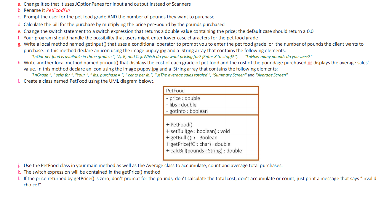 Solved Using The Following Program Make The Modifications | Chegg.com