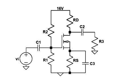 Solved Design the CS amplifier shown below to have a | Chegg.com