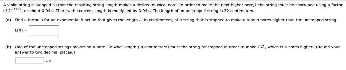 Solved A violin string is stopped so that the resulting | Chegg.com