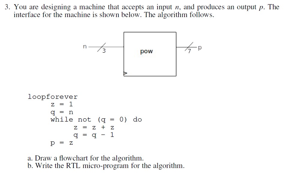Solved You are designing a machine that accepts an input n, | Chegg.com