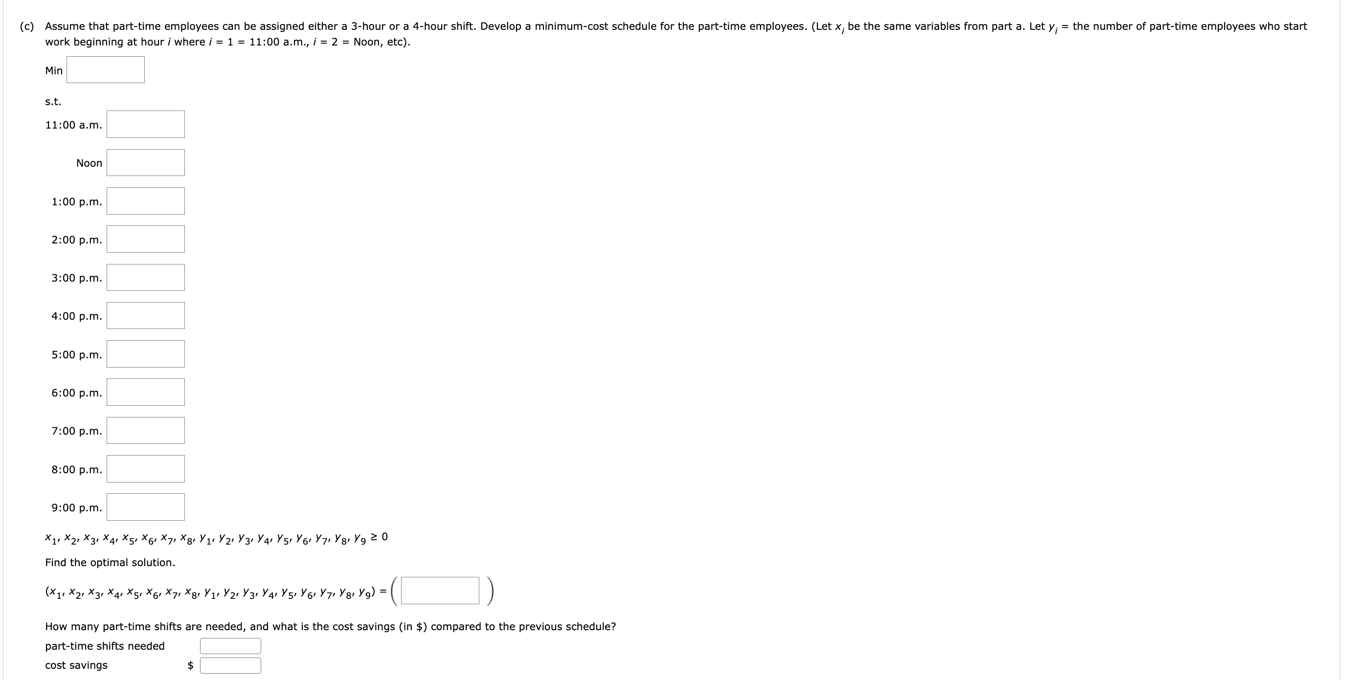 solved-a-develop-a-minimum-cost-schedule-for-part-time-chegg