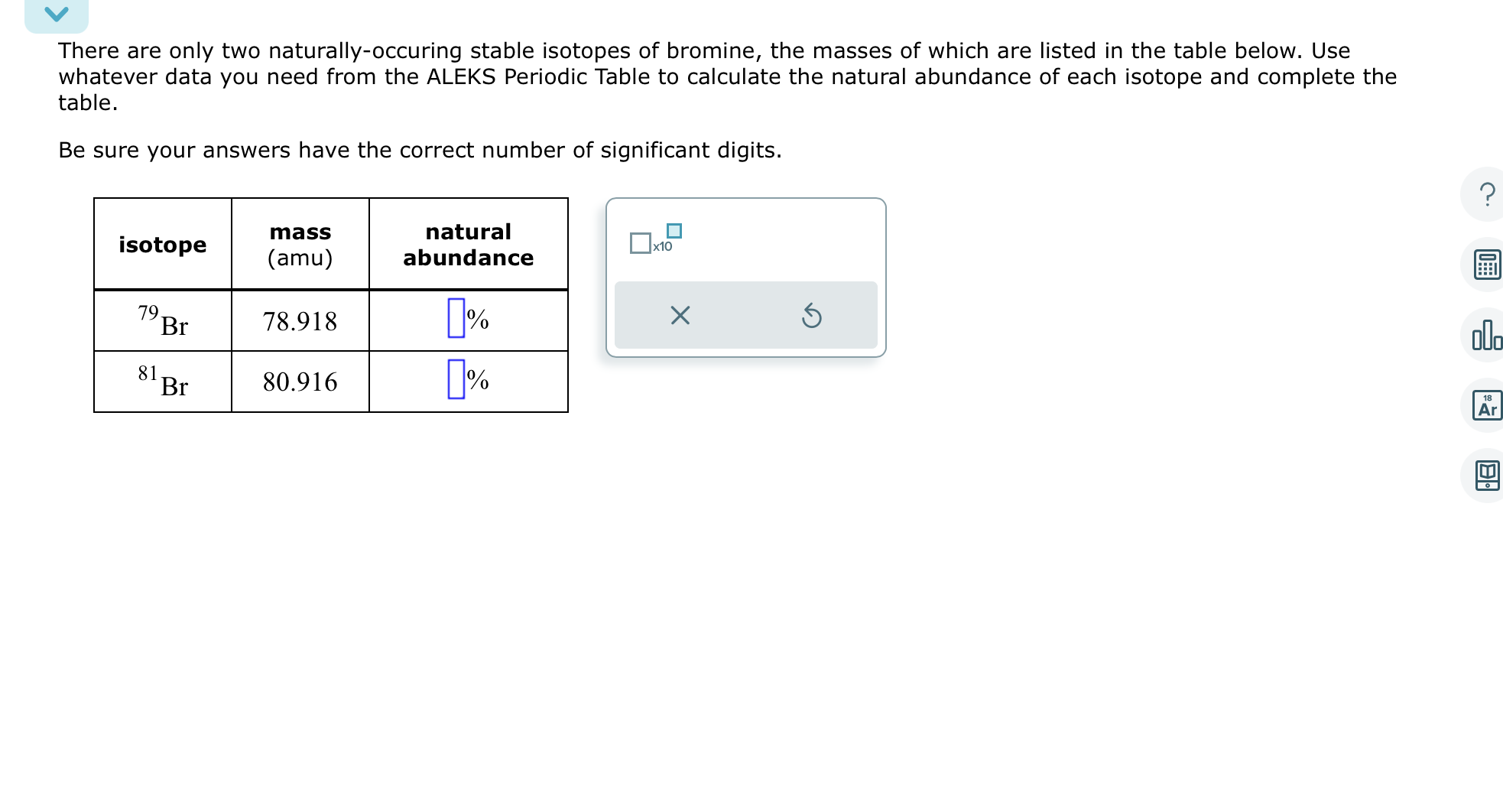 Solved There Are Only Two Naturally-occuring Stable Isotopes | Chegg.com