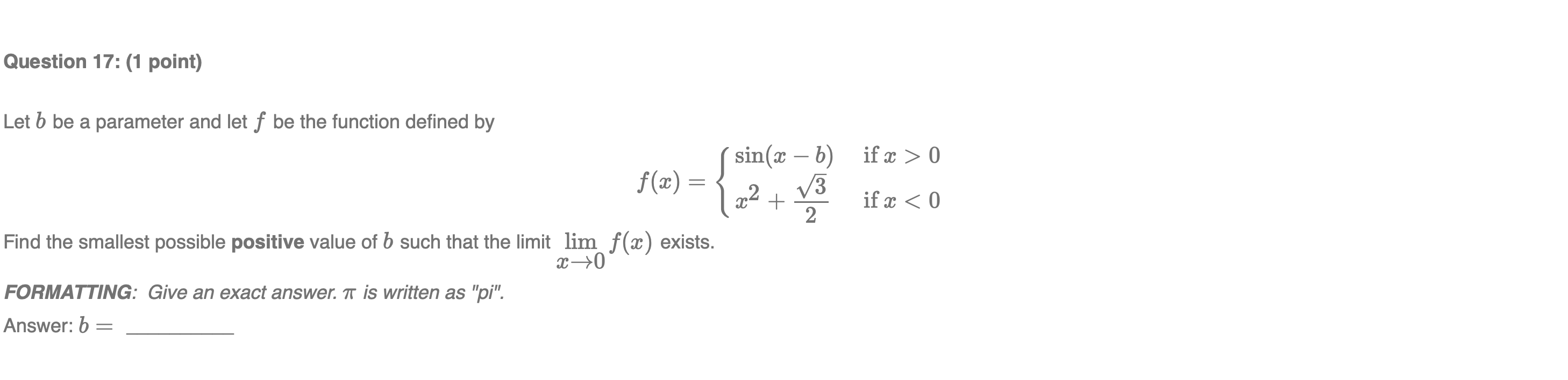 Solved Let B Be A Parameter And Let F Be The Function | Chegg.com