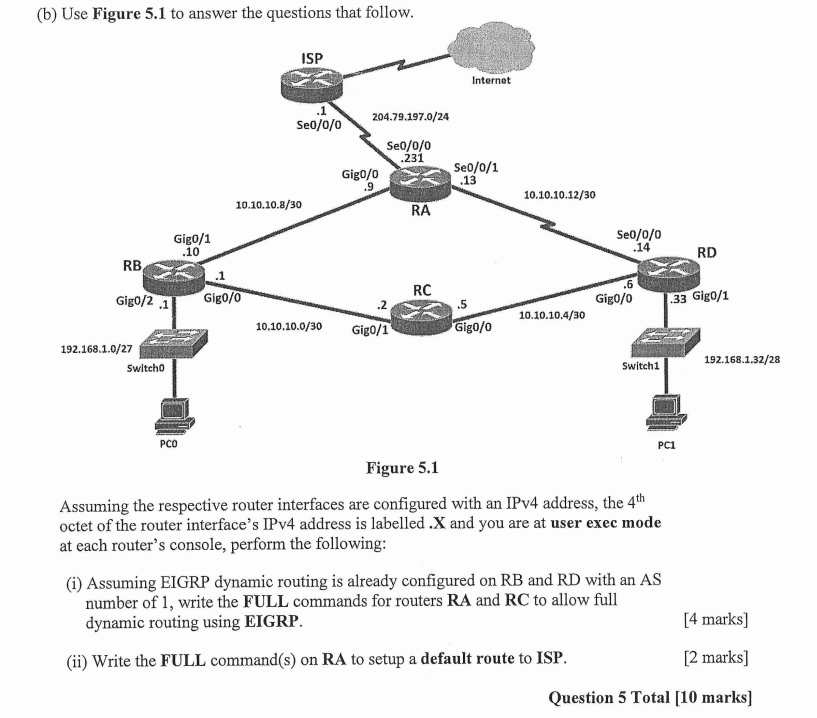 (b) Use Figure 5.1 To Answer The Questions That | Chegg.com