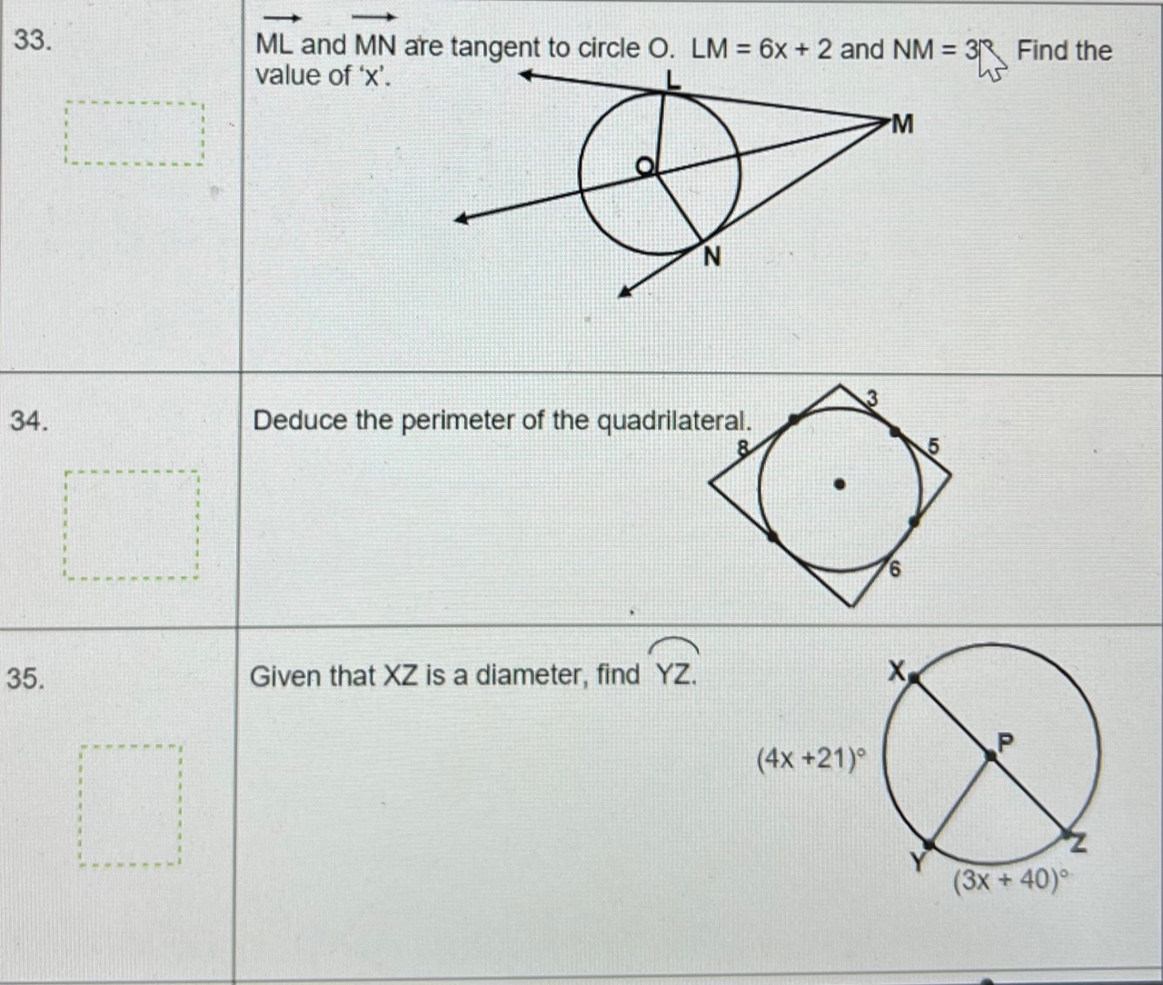 Solved please help explain how to solve these in depth with | Chegg.com