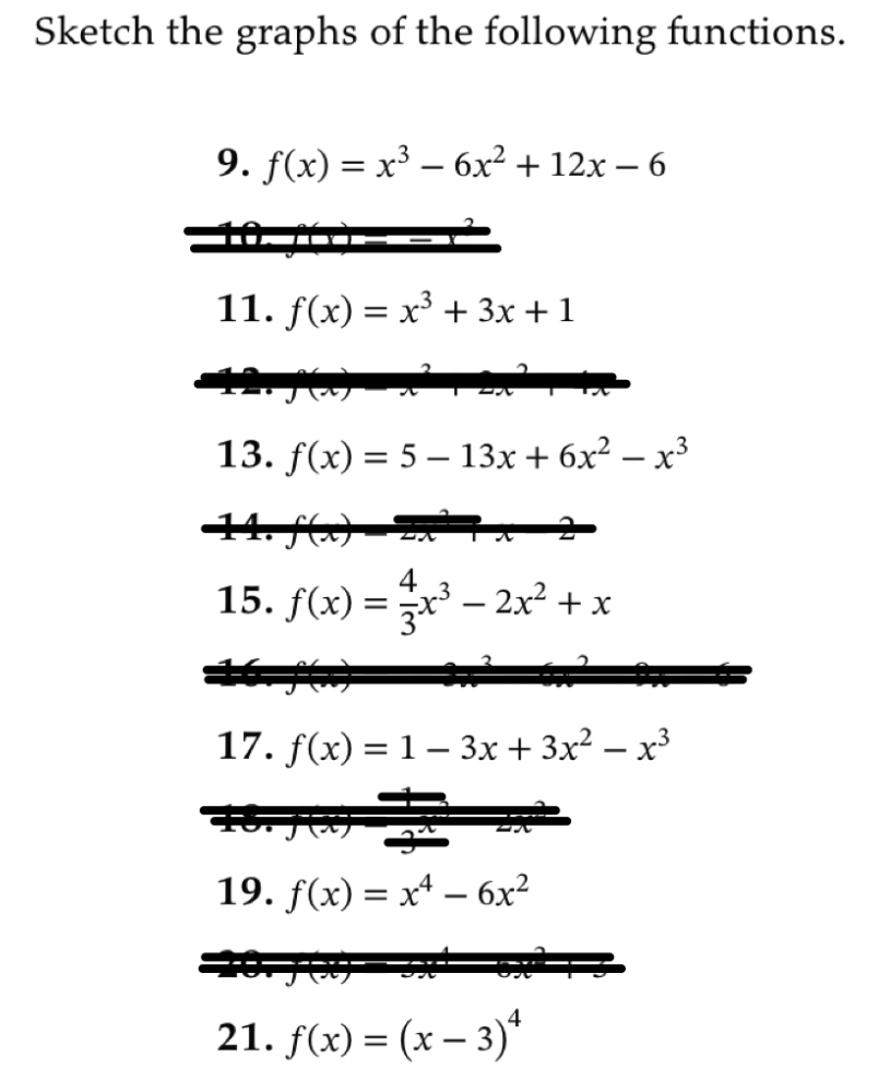 [Solved]: Sketch the graphs of the following functions. f(x