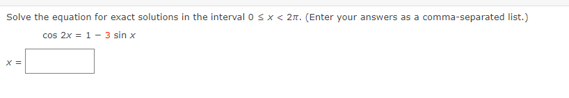 Solved Solve The Equation For Exact Solutions In The Chegg Solved Solve The Equation For Exact Solutions In The Chegg