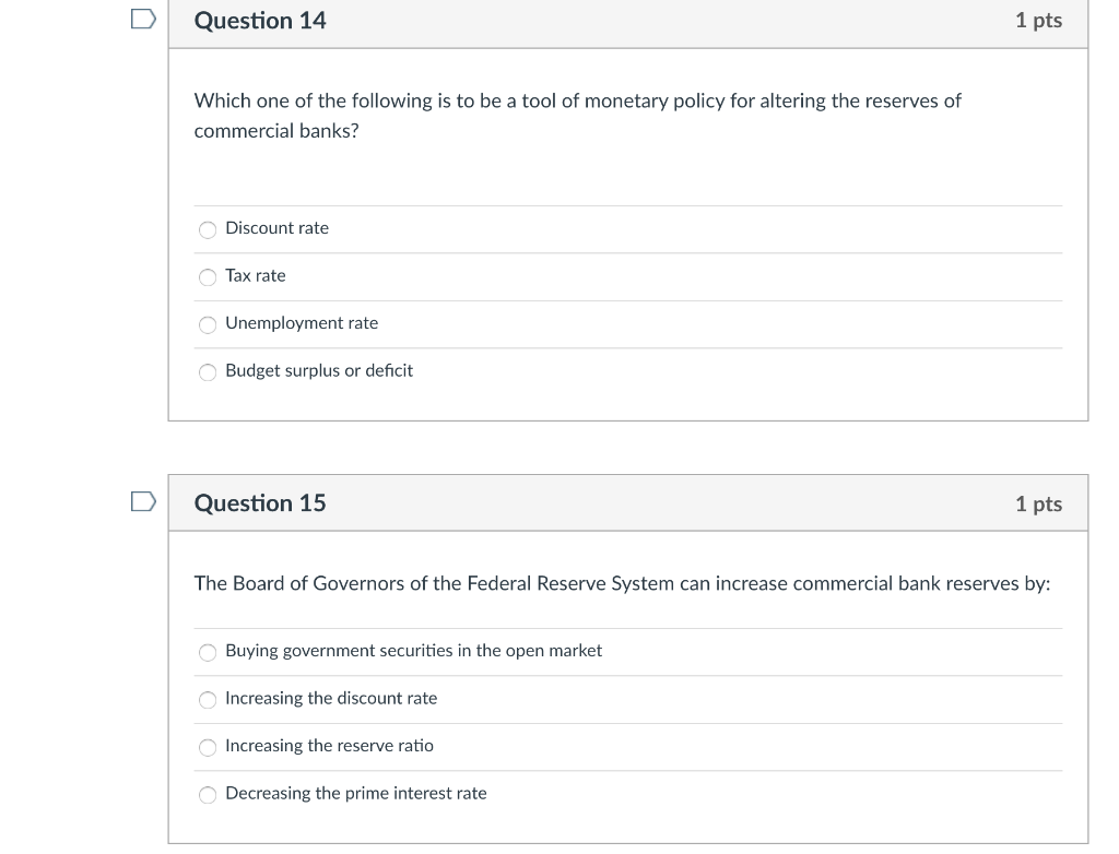 Solved Question 14 1 pts Which one of the following is to be | Chegg.com