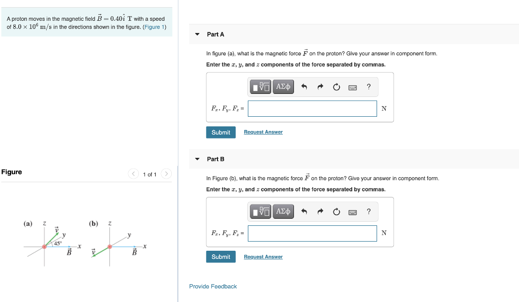 Solved A Proton Moves In The Magnetic Field B = 0.401 T With | Chegg.com