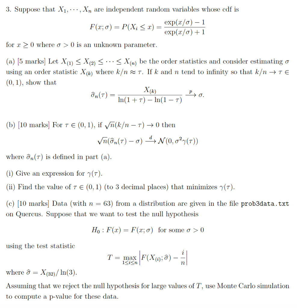 3 Suppose That X1 Are Independent Random Chegg Com