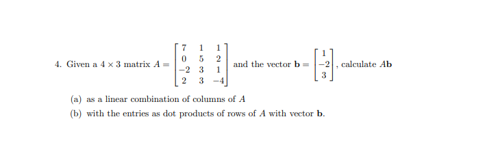 Solved (a) Let u and v be two vectors in R3 such that ∥u∥=4 | Chegg.com