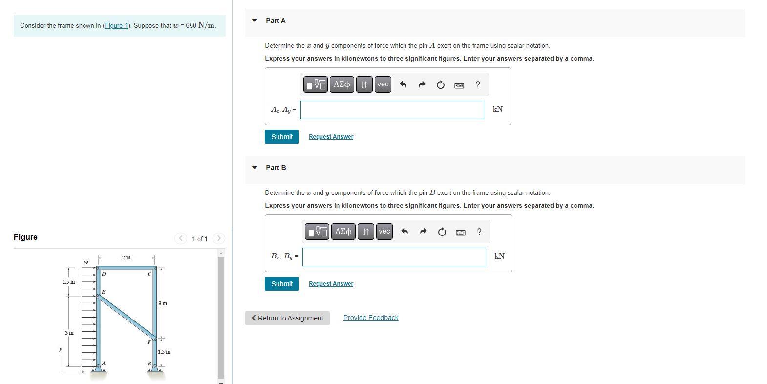 Solved Consider The Frame Shown In (Figure 1). Suppose That | Chegg.com