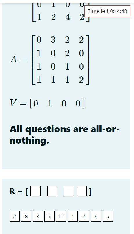 Given the followiny matrices Q and A for processes | Chegg.com