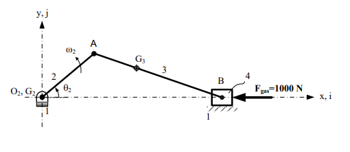 In the single-cylinder engine shown in the figure, | Chegg.com