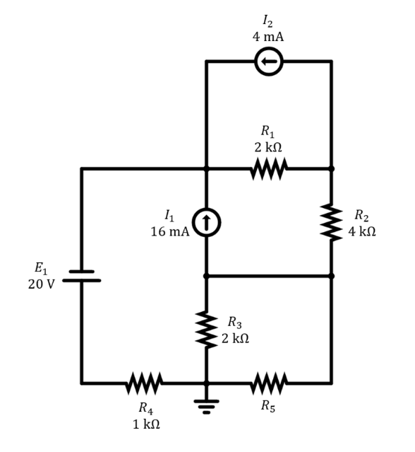 Solved 1 Consider The Circuit Diagram Below Given That The 