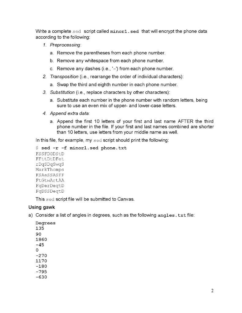 CSCE 3600 Systems Programming Minor Assignment 1 Chegg