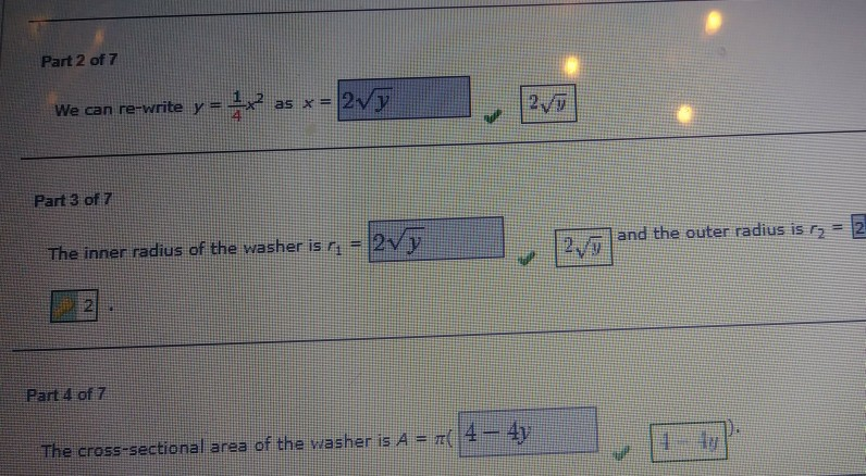 Solved Tutorial Exercise Consider the solid obtained by | Chegg.com